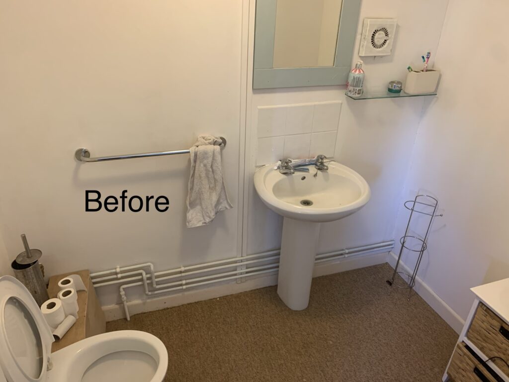Before - Beautiful bathroom conversion