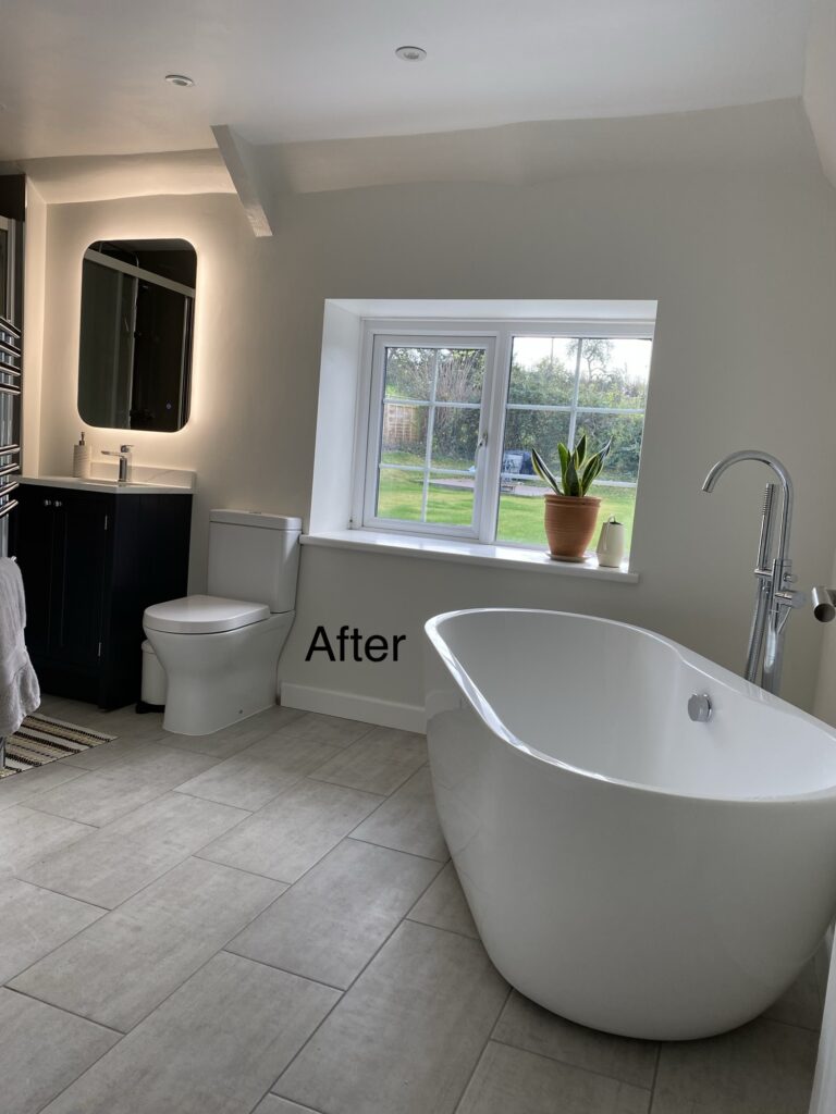 Beautiful bathroom conversion - After